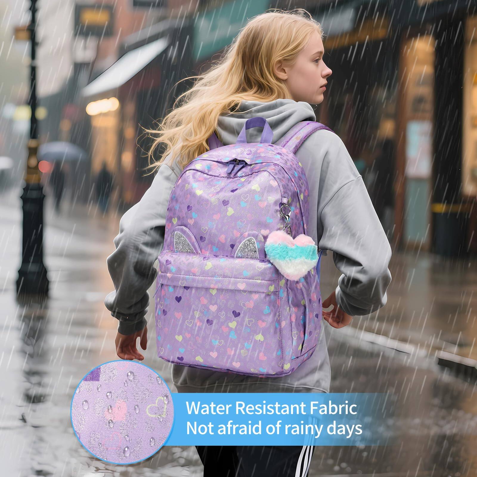 Water Resistant Fabric  
Not afraid of rainy days