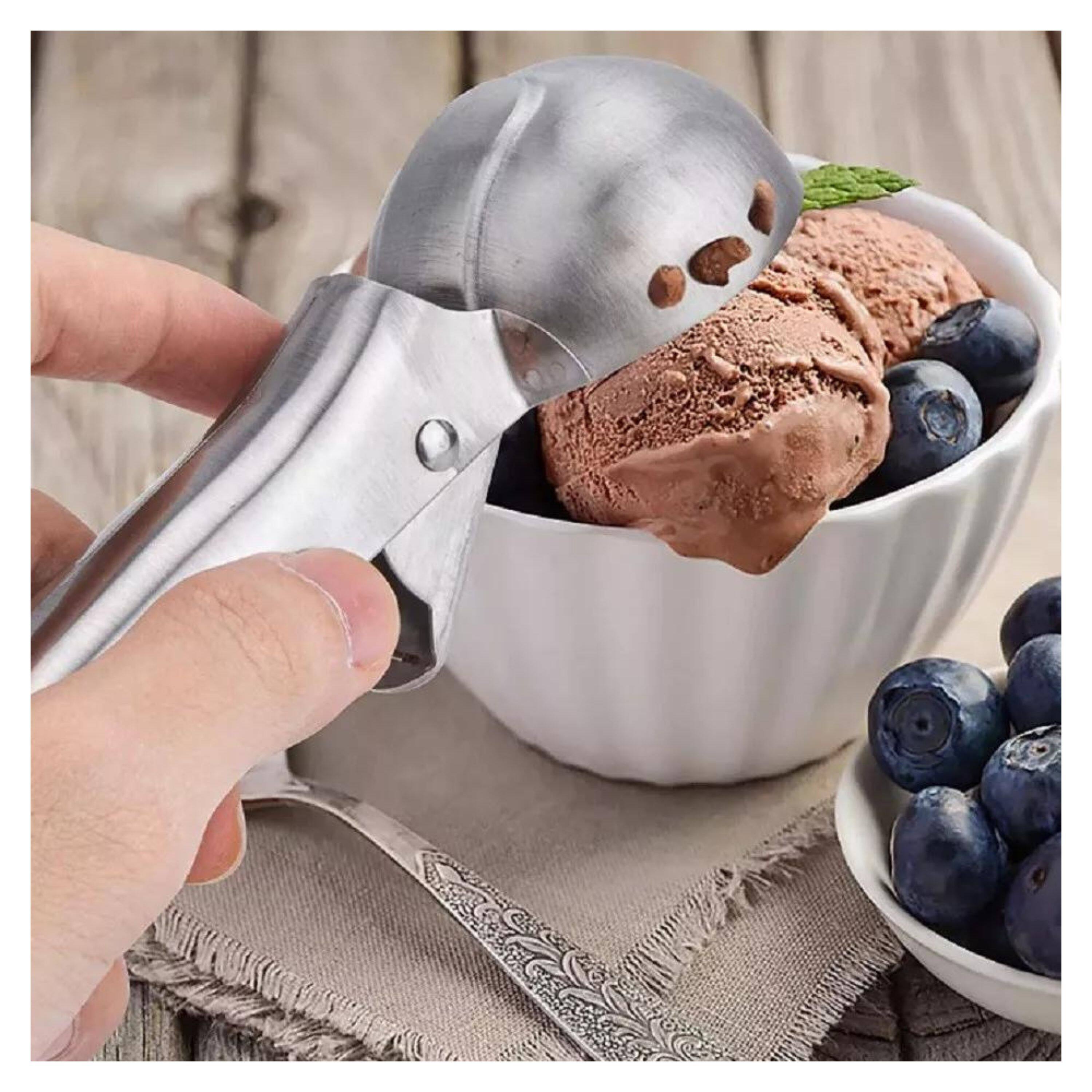 Left. Kitcheniva - Stainless Steel Ice Cream Scoop.