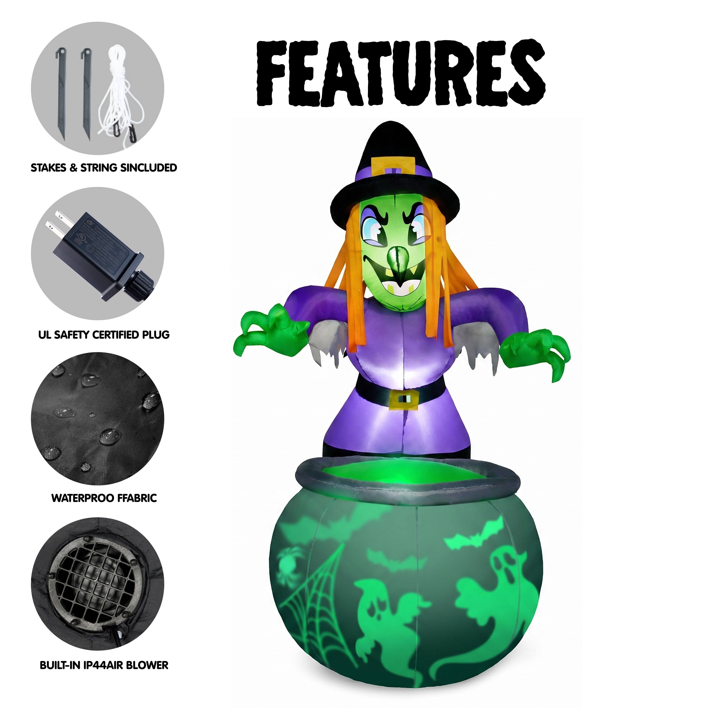 FEATURES  
- STAKES & STRING INCLUDED  
- UL SAFETY CERTIFIED PLUG  
- WATERPROOF FABRIC  
- BUILT-IN IP44 AIR BLOWER