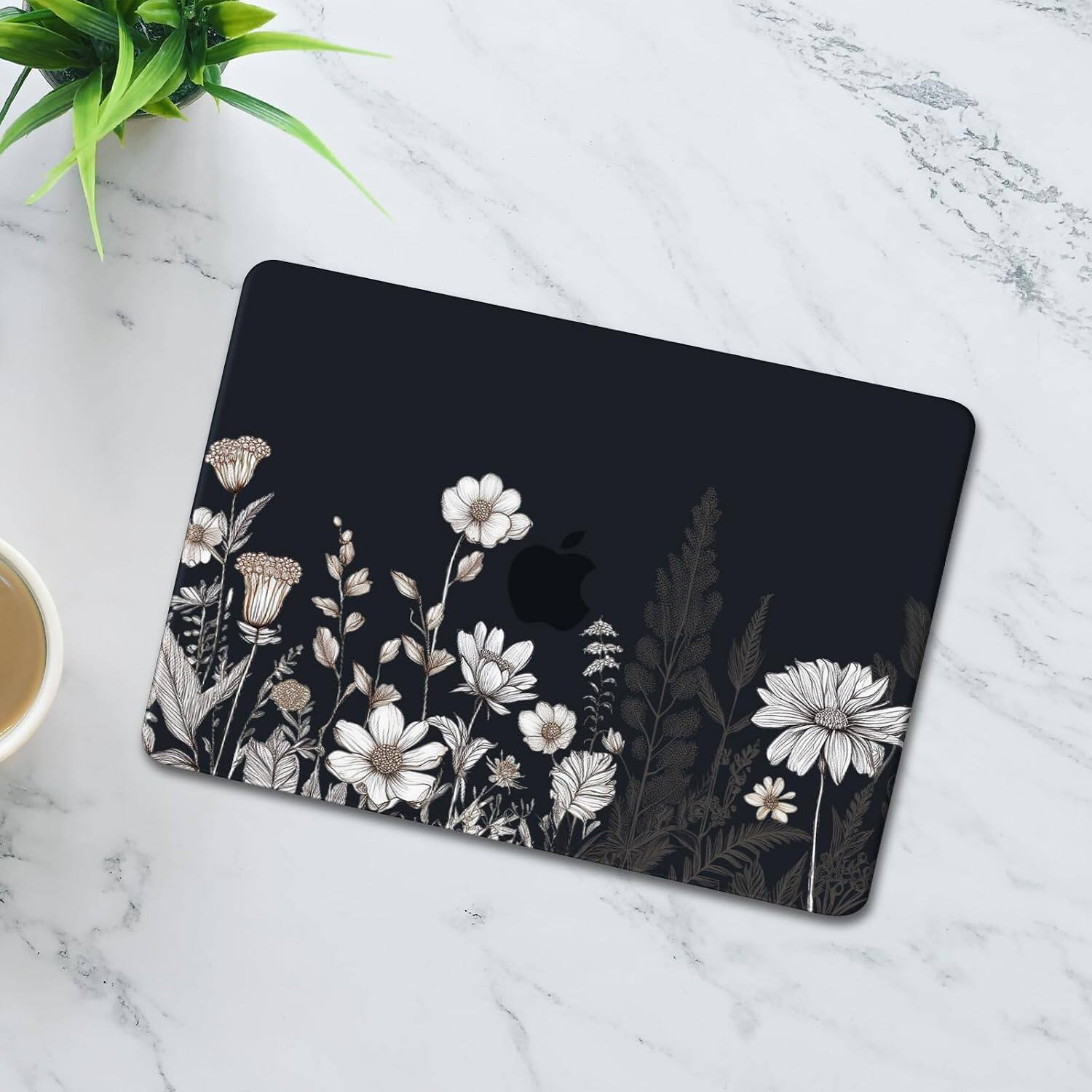 Alt View 4. mosiso - For MacBook Air 13 inch Case 2026-2022 M5 A3449 M4 A3240 M3 A3113 M2 A2681, Pattern Case&Keyboard Cover&Screen Film - H874.