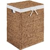 Front. Best Choice Products - Best Choice Products Large Laundry Hamper w/Lid, Handwoven Laundry Basket, w/ Removable Liner & Handles - Chestnut - Chestnut.