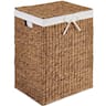 Best Choice Products - Large Laundry Hamper w/Lid, Handwoven Laundry Basket, w/ Removable Liner & Handles - Chestnut