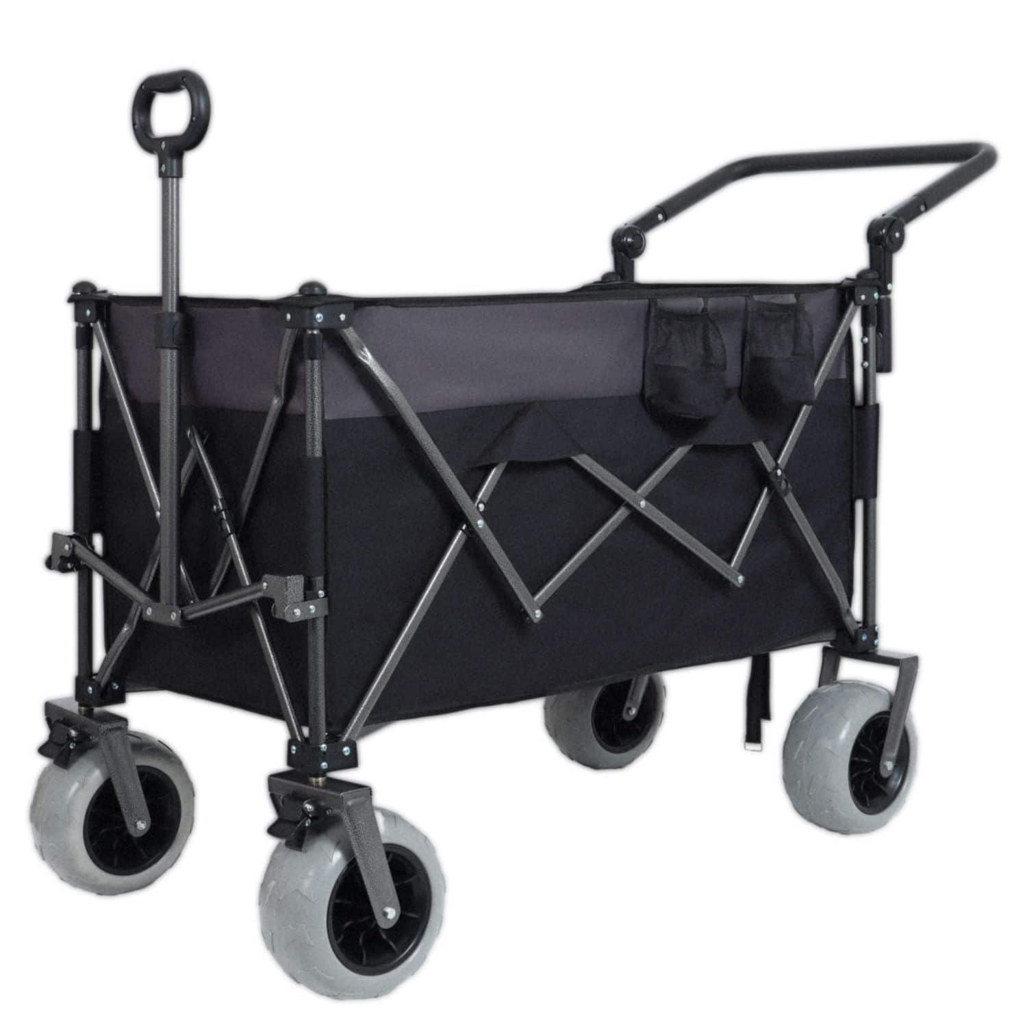 Loheer - Heavy-Duty Folding Wagon Cart 300L XL Push-Pull Beach Wagon with 9x4 All-Terrain Tires for Camping & Groceries price history on PriceWatchPro