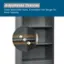 Adjustable Shelves: Three Adjustable Holes, Embedded Slot Design for More Stability