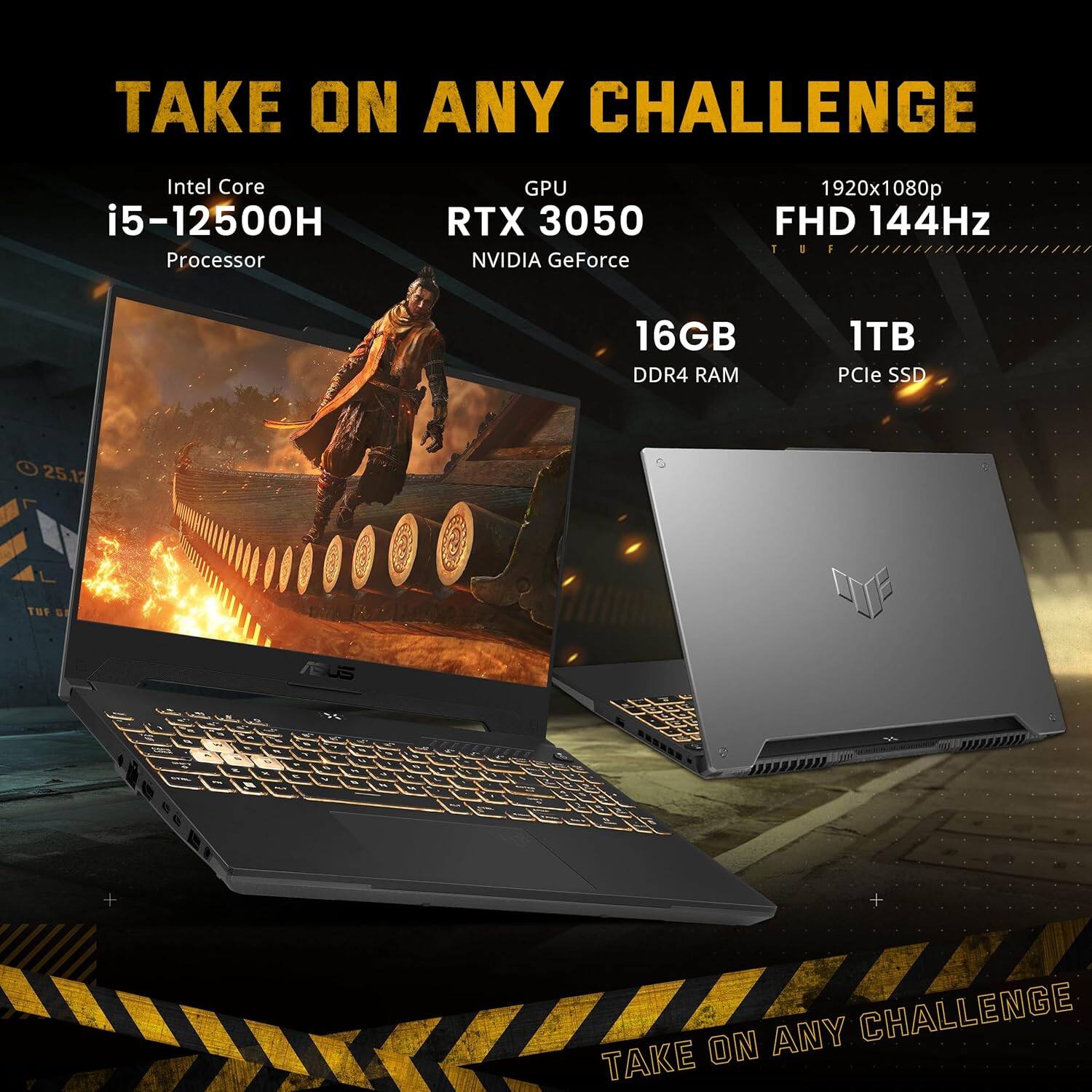 TAKE ON ANY CHALLENGE

Intel Core i5-12500H Processor

GPU RTX 3050 NVIDIA GeForce

1920x1080p FHD 144Hz

16GB DDR4 RAM

1TB PCIe SSD

TAKE ON ANY CHALLENGE