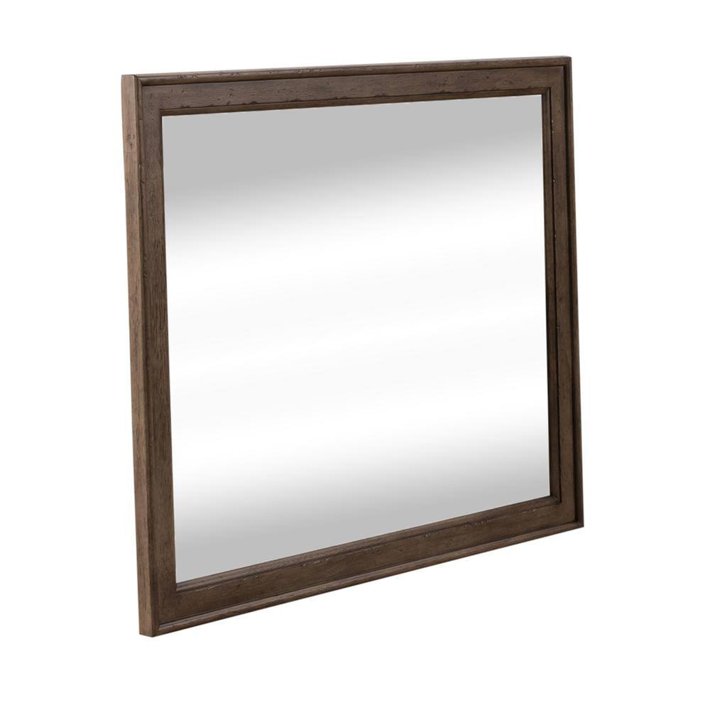 Angle. Liberty Furniture Industries - Landscape Mirror Traditional Multi in Dusty Taupe - Multi.