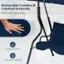 Removable Cushion & Comfort Armrests: Skin-friendly Oxford fabric, Curved armrest, Thick foam padding.