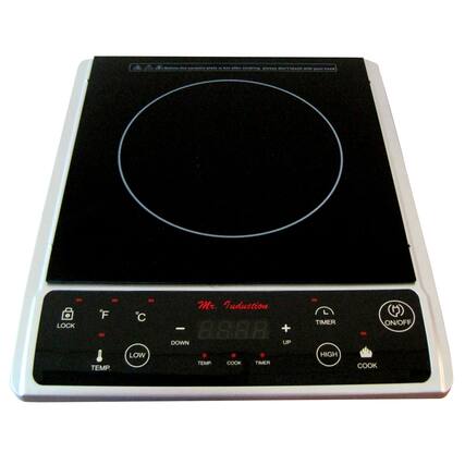 -oe - - - - i.. Conkie ....
id Fo
LOCK - F - TEMP. - C LOW Mr Induction - 8888 + DOWN UP TEMP COOK TIMER TIMER HIGH ON/OFF COOK
Mr Induction
888
LOCK
TEMP.
DOWN
UP
TIMER
HIGH
COOK
ON/OFF
Note: The ceramic plate is hot. After cooking, please don't touch with your hand.