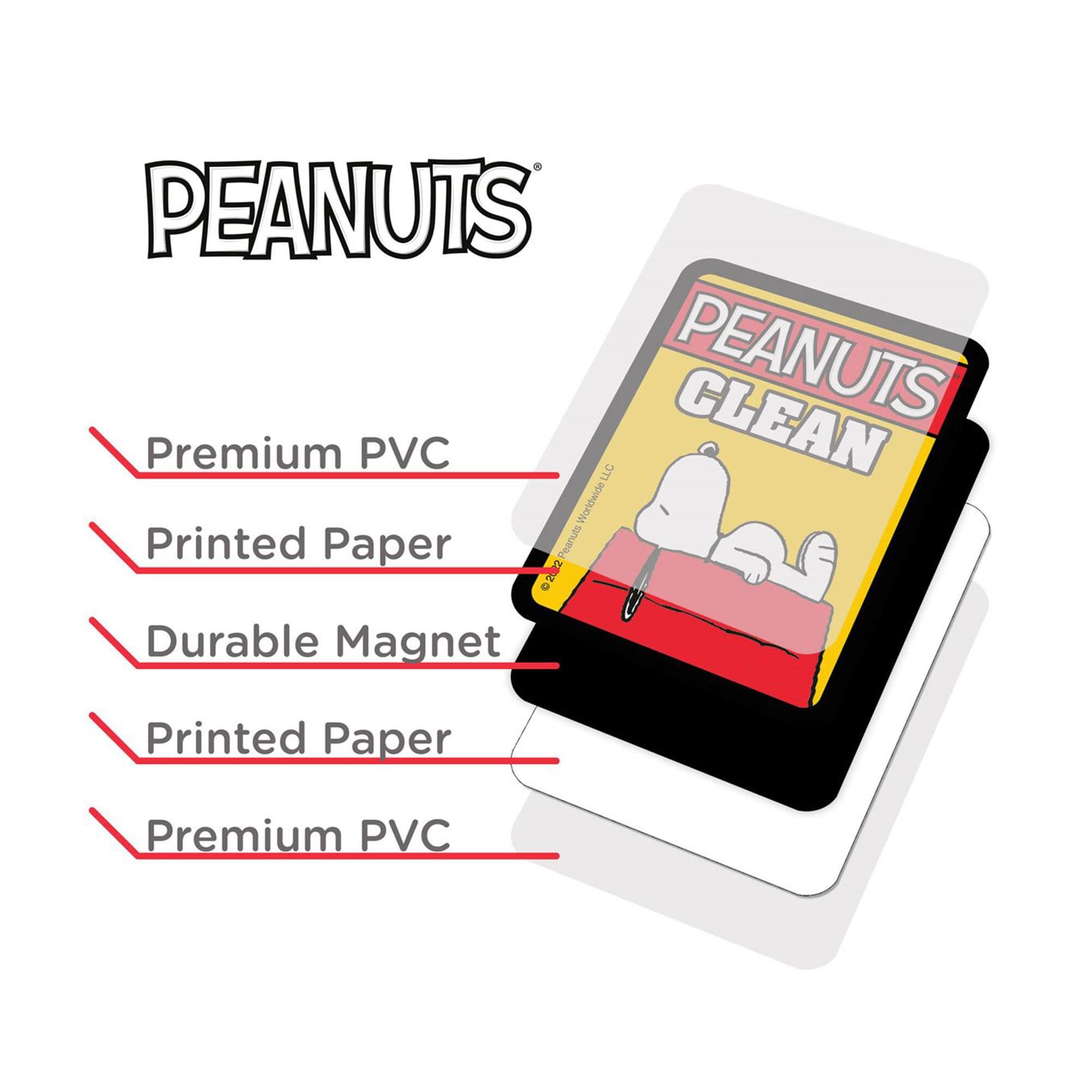 PEANUTS CLEAN PEANUTS Premium PVC LLC Worldwide Printed Paper Peanuts Z2O 0 Durable Magnet Printed Paper Premium PVC