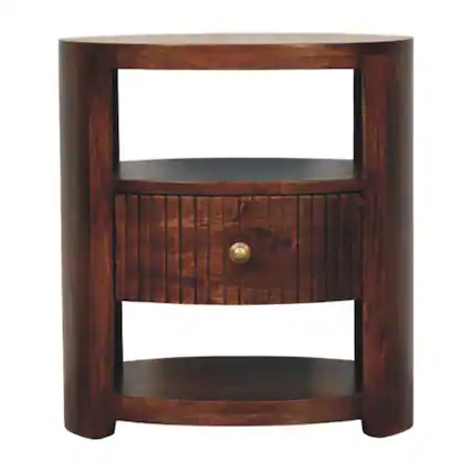 Front. Artisan Furniture - Artisan Furniture Solid Wood Bordeaux Bedside - Brown.