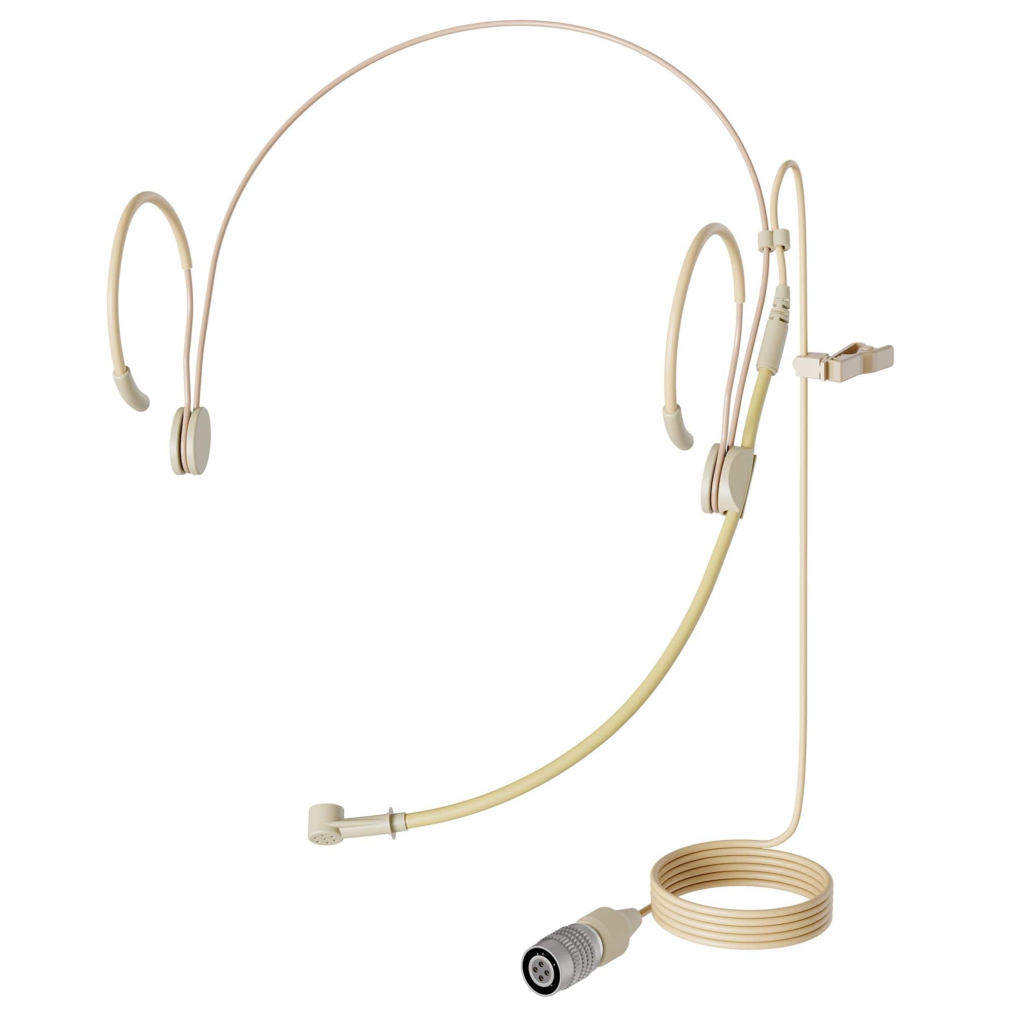 Empire DigiLabs - Mic j Earhook Headworn Headset Unidirectional Microphone Compatible With Audio Technica Wireless Bodypack Transmitter - Default