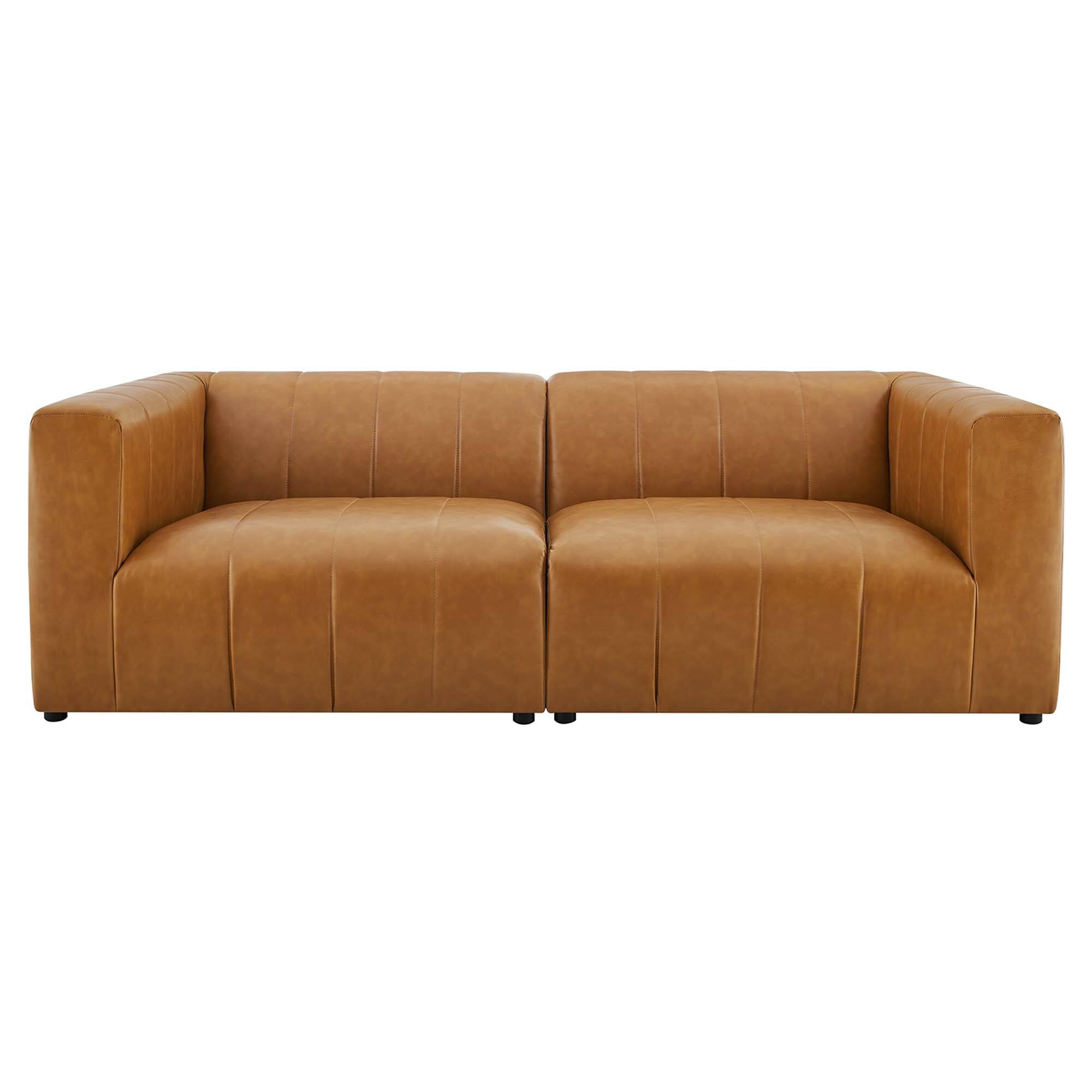 Faux Leather Loveseats