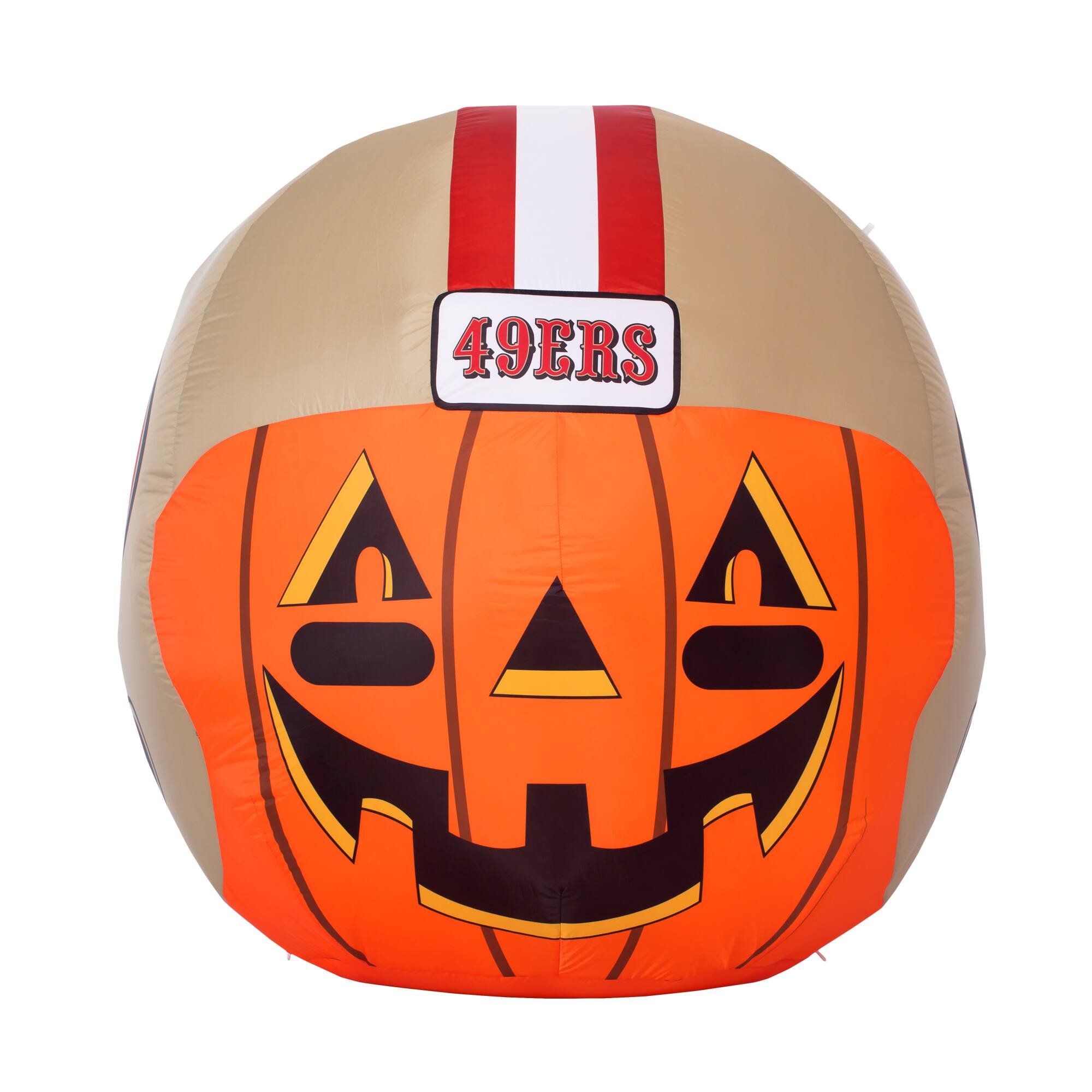 Alt View 1. Sporticulture - San Francisco 49ers 4' Inflatable Jack-O'-Helmet - Multicolor.