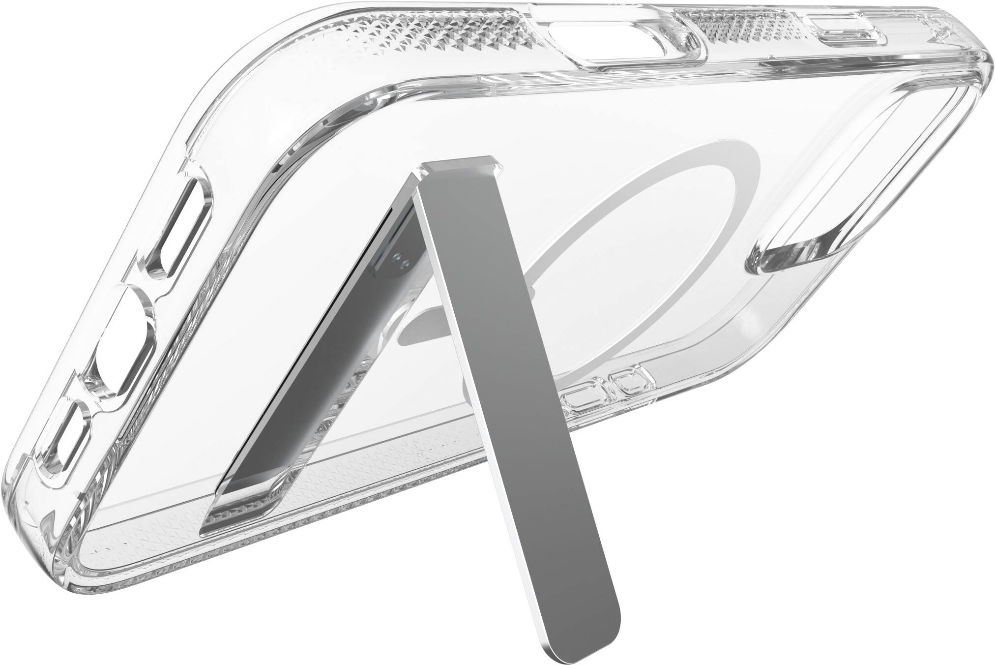 Alt View 19. ZAGG - Crystal Palace Snap MagSafe Compatible Case w/ Kickstand for Apple iPhone 16 Pro Max - Clear.