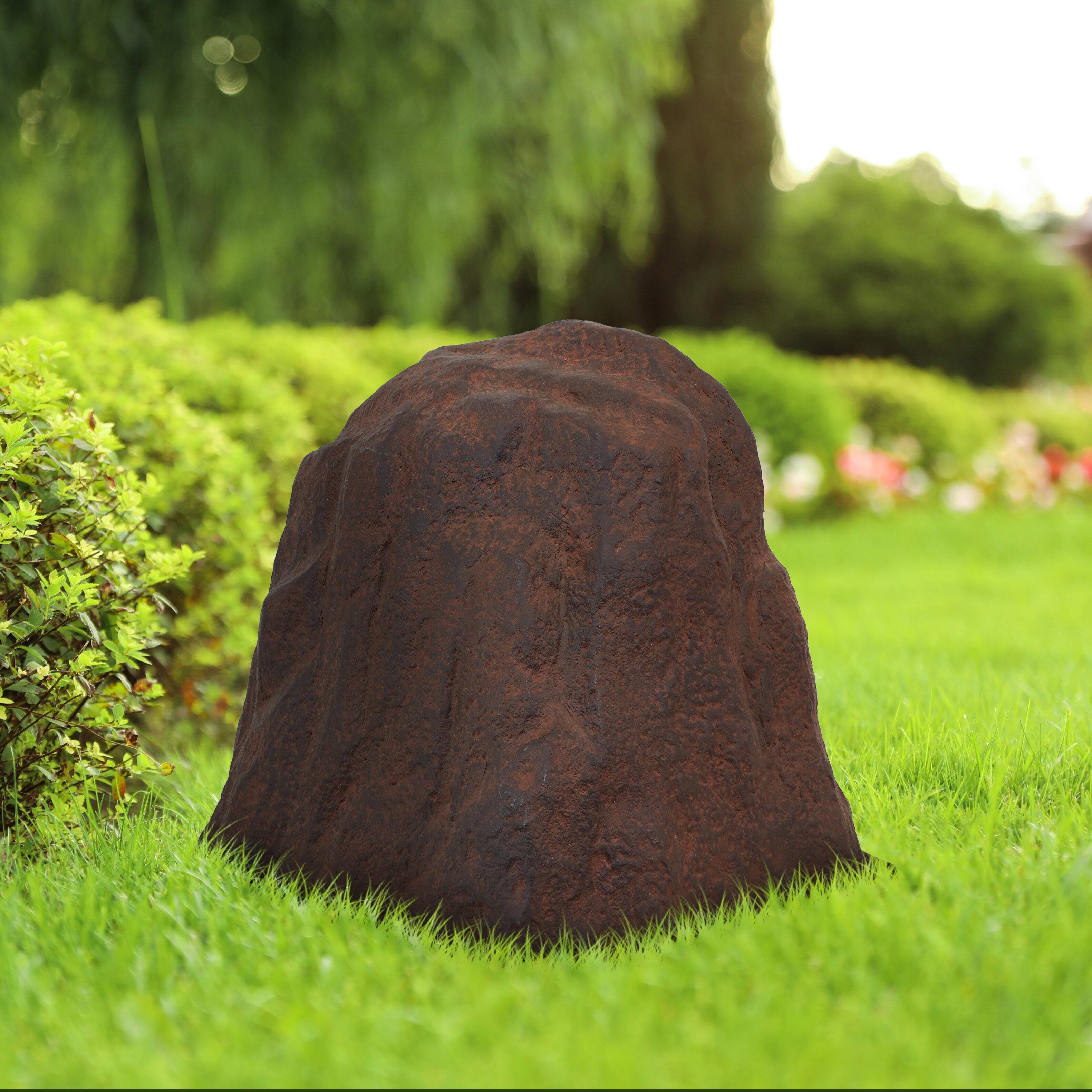 Alt View 10. Sunnydaze - Artificial Polyresin Landscape Rock with Stakes - Brown.