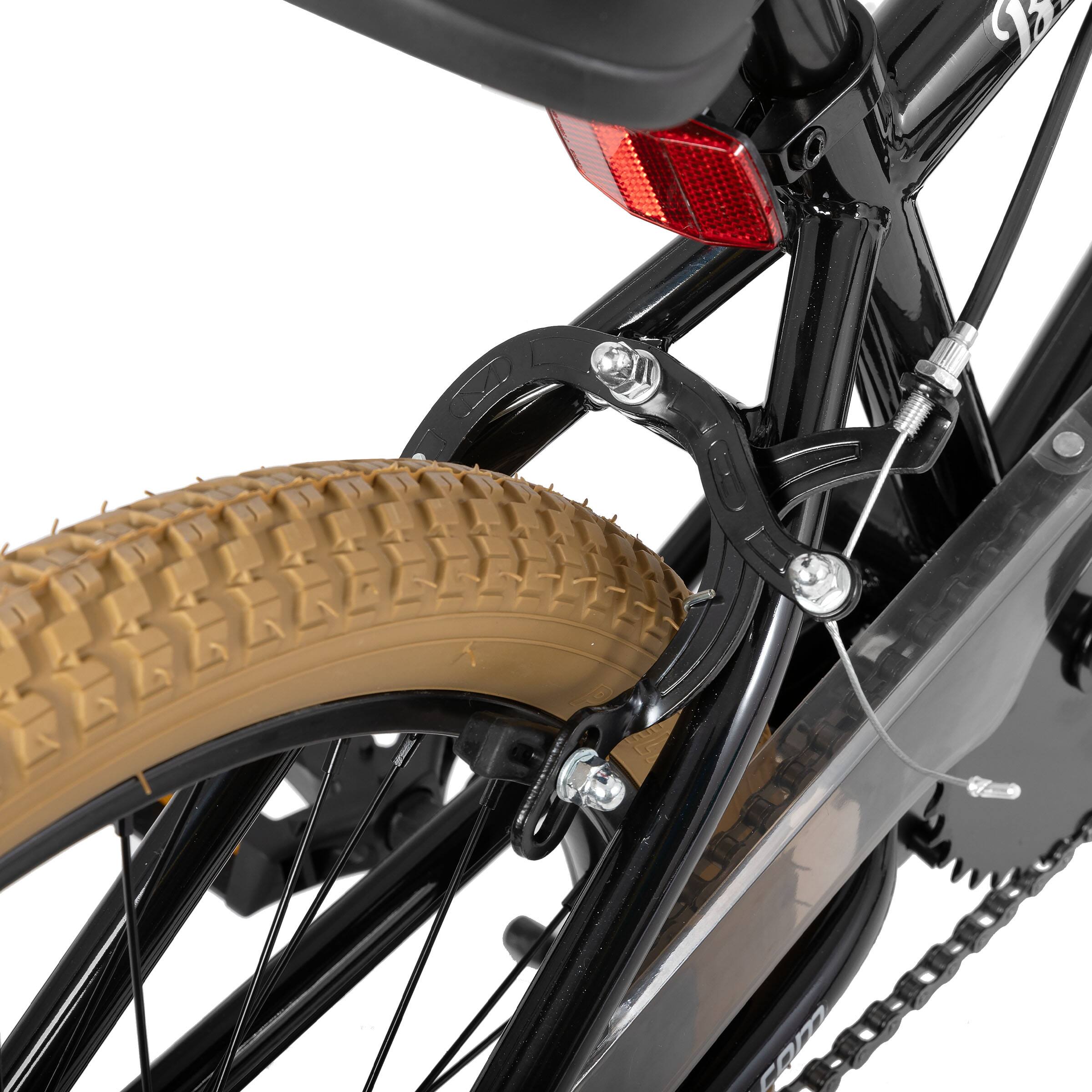 Alt View 6. JOYSTAR - JOYSTAR Brockway Freestyle Kids BMX Bike 20" Kids Bicycles for Ages 6-10, Girls Boys Beginner-Level Riders 2 Pegs, Brown - Brown.