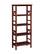 Front Zoom. Linon Home Décor - Tressa 4-Shelf Solid Wood Bookcase - Antique Tobacco Brown.