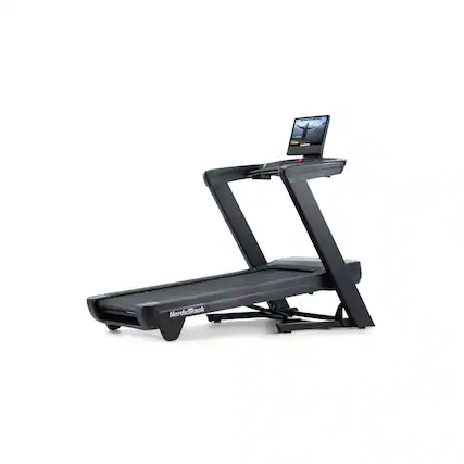 Front. NordicTrack - NordicTrack Commercial 1750 Treadmill with 16" Pivoting Touchscreen - Black.