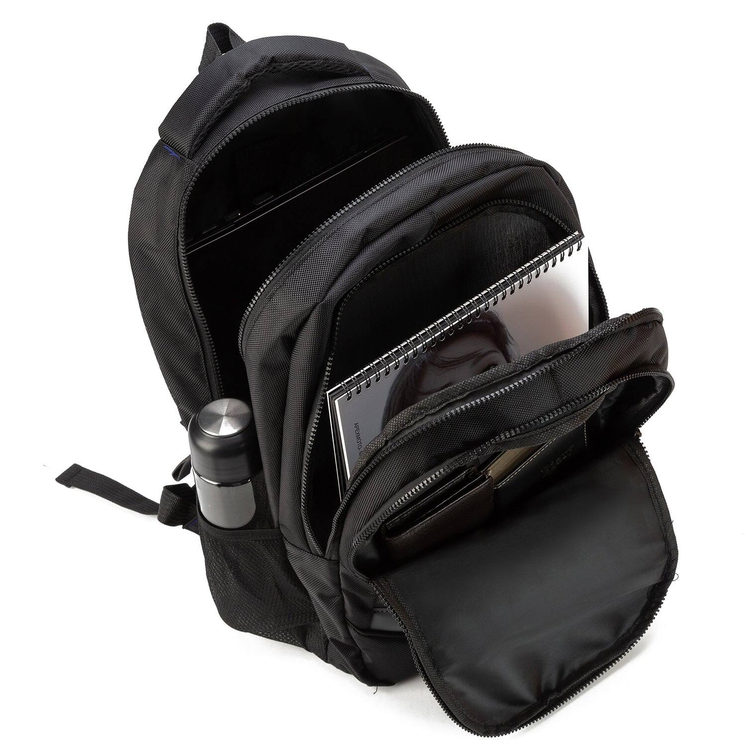 Alt View 1. InUSA - APACHE Executive Backpack for Laptops up to 15.6''-Inches - BLACK.