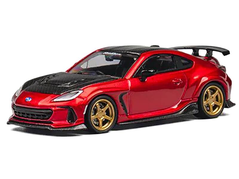 CM Models Subaru BRZ Varis Arising 1 RHD Red Metallic with Carbon