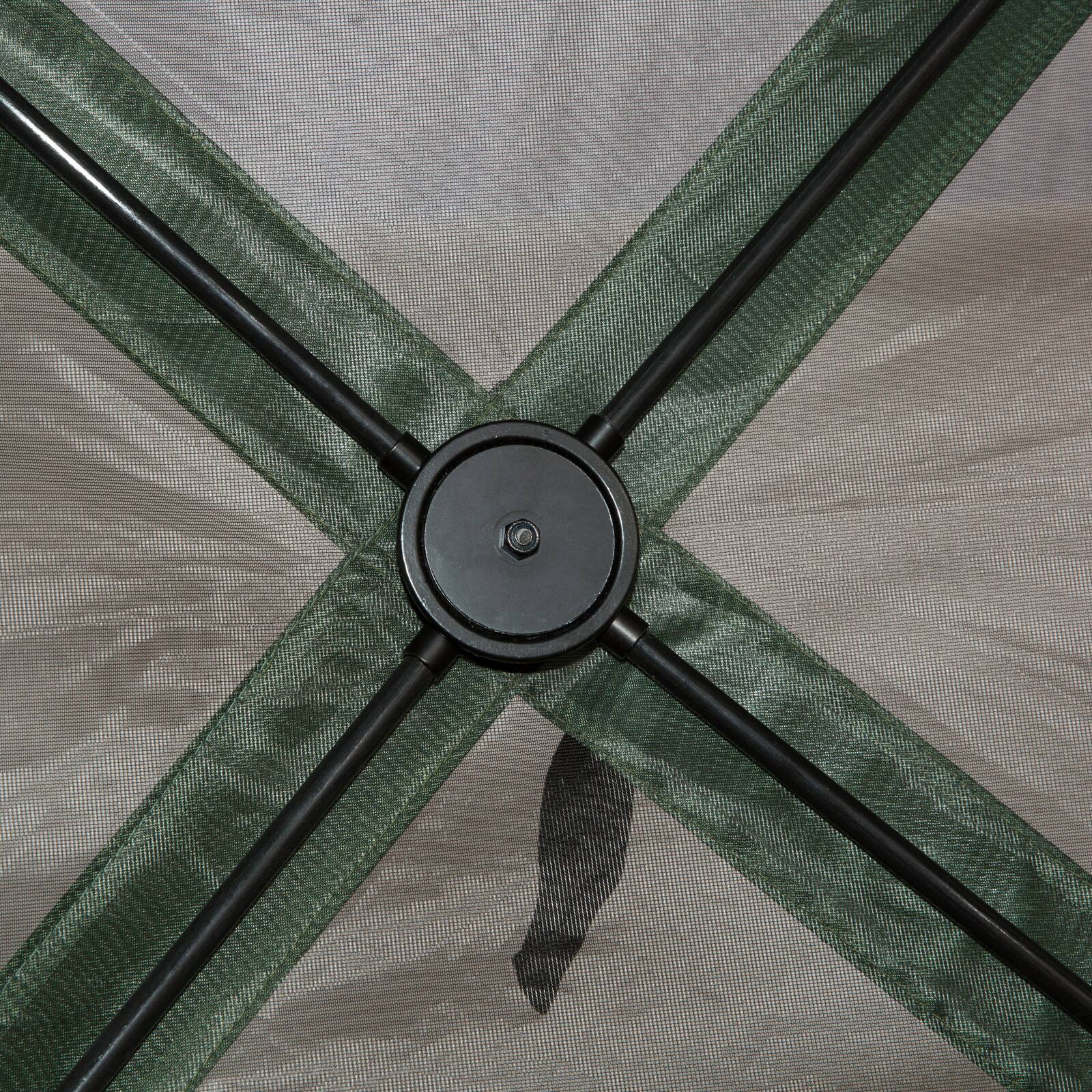 Alt View 7. Outsunny - Hexagon Screen House, Pop Up Tent Portable Gazebo Canopy Shelter with Mesh Netting Walls, 12' x 12' - Green.