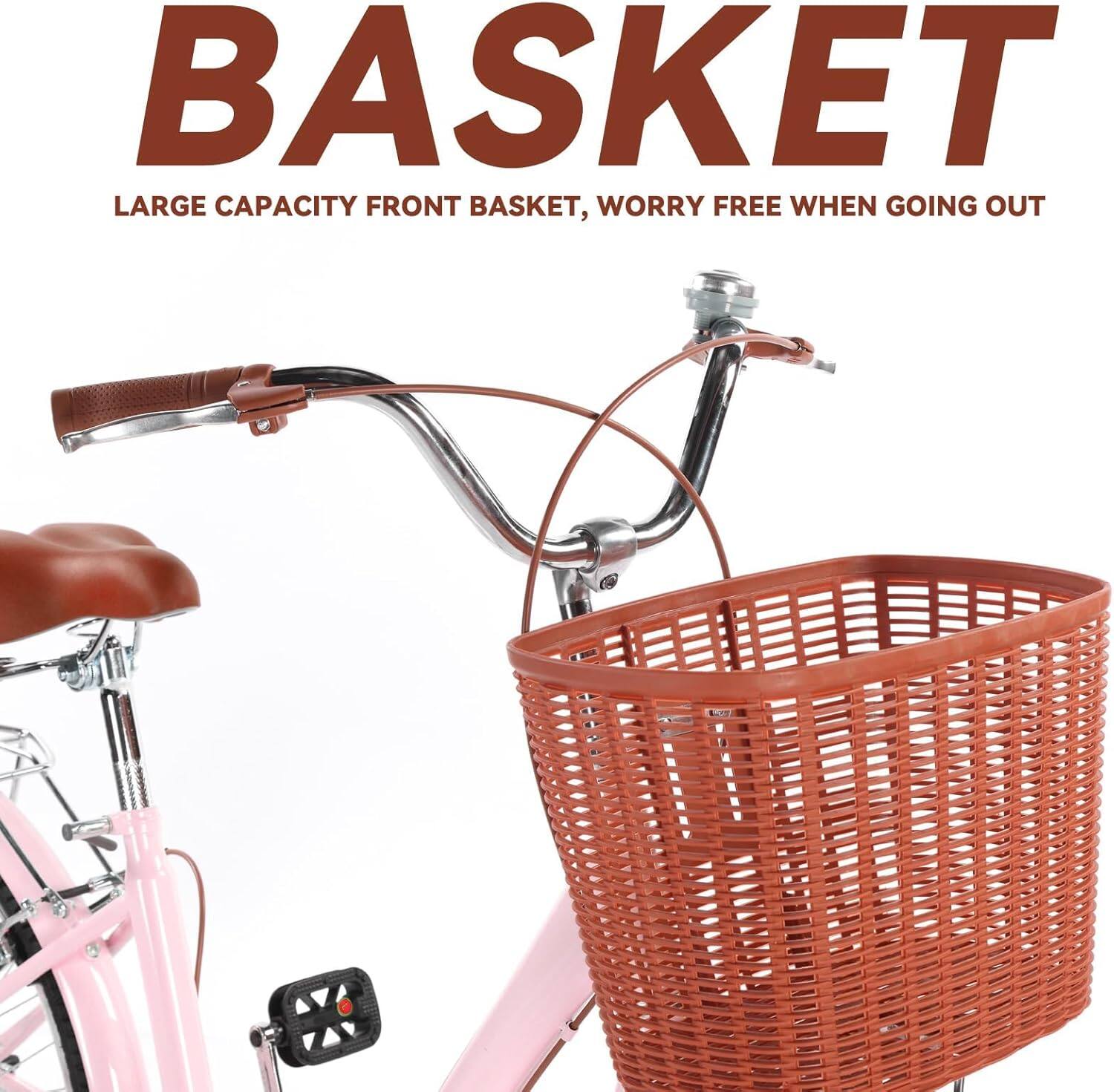 BASKET

LARGE CAPACITY FRONT BASKET, WORRY FREE WHEN GOING OUT