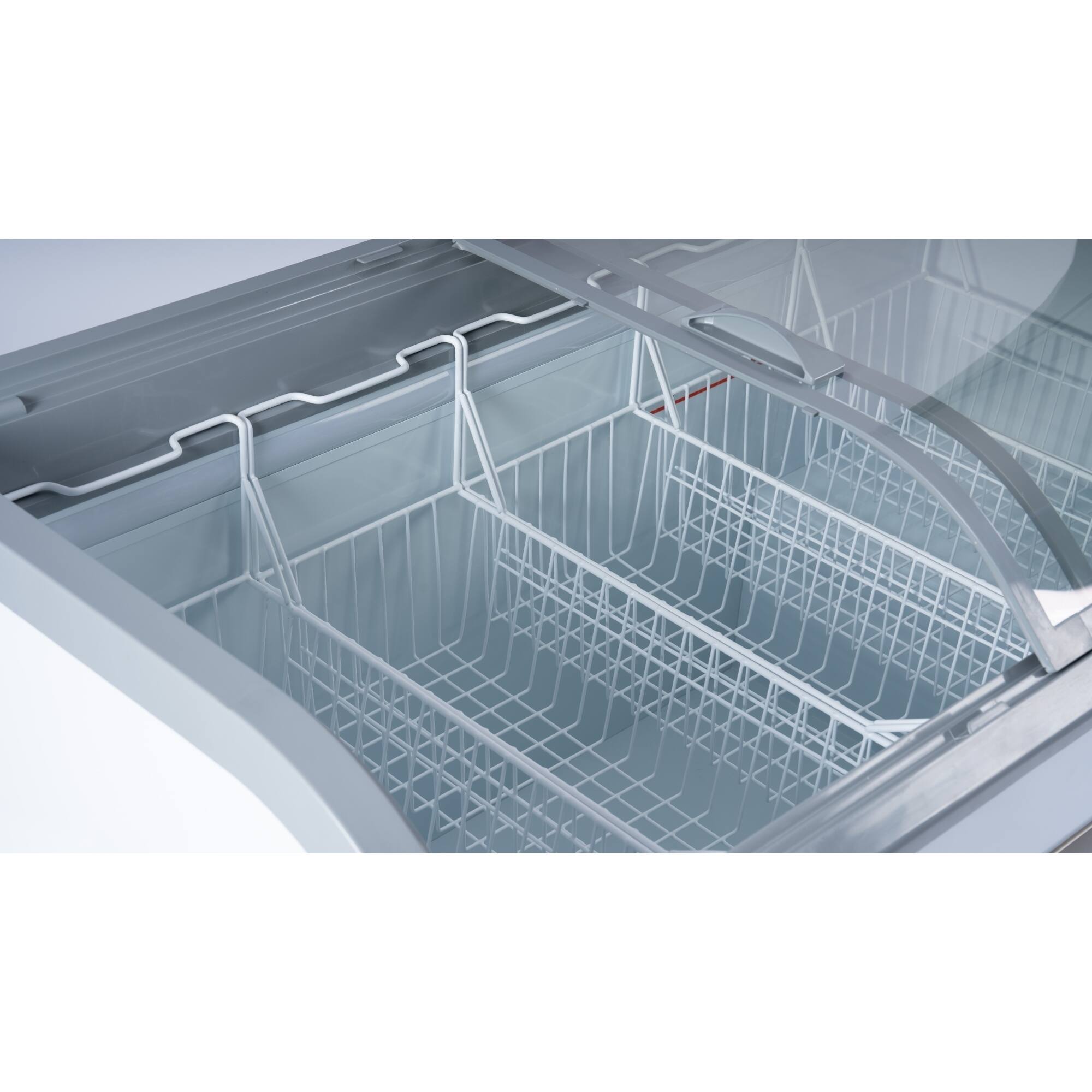 Alt View 5. Koolmore - 58 Inch Manual Defrost Island Chest Freezer 14 cu. ft. Capacity in White - White.