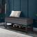 Alt View 11. Simpli Home - Cosmopolitan Storage Ottoman Bench with Open Bottom - Slate Grey.