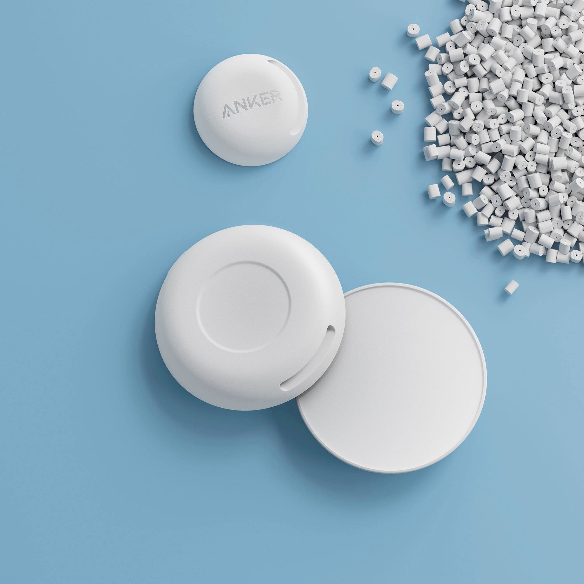 Back. Anker - Anker MagGo Wireless Charging Station (3-in-1, Foldable Pad with Travel Case Included) - White.