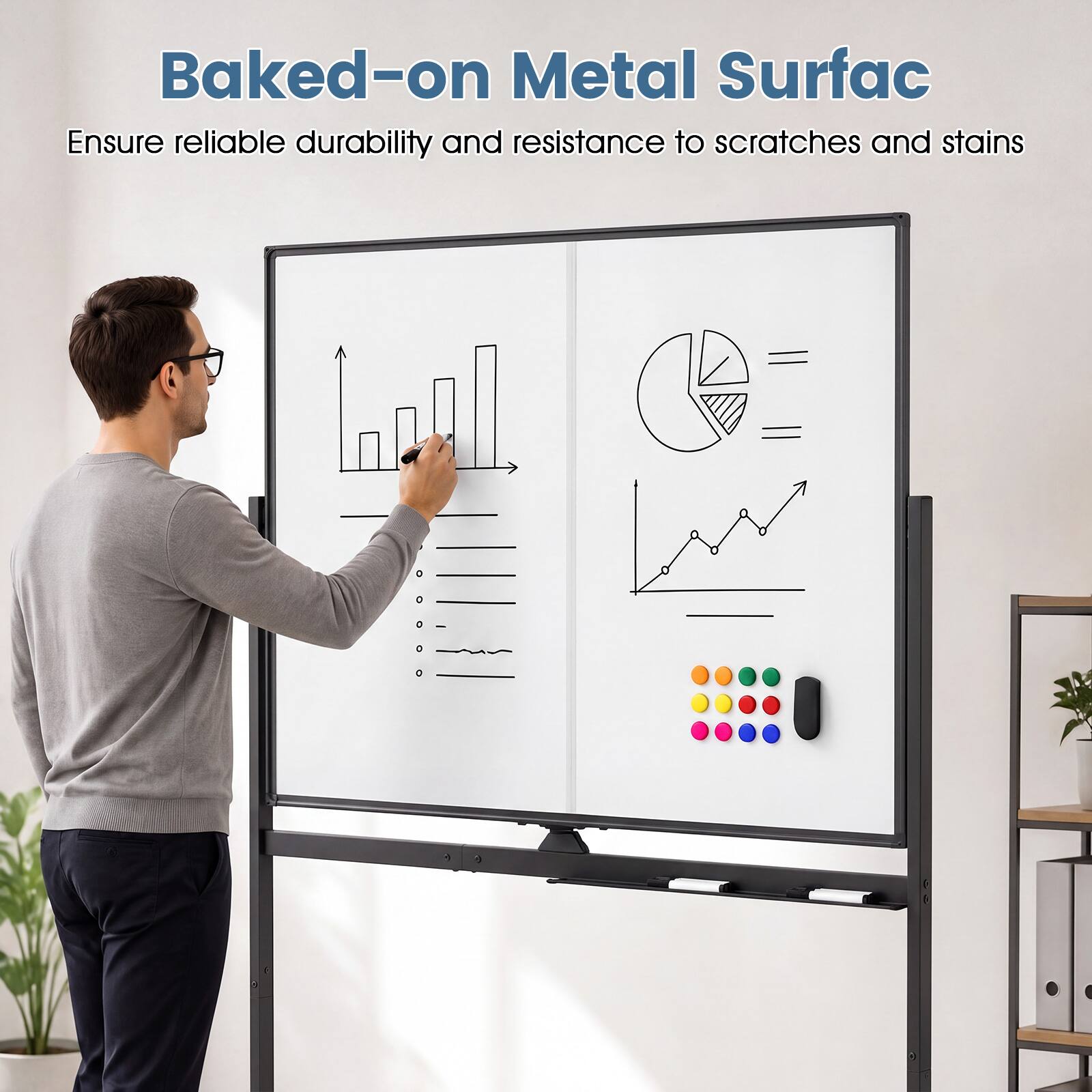 Baked-on Metal Surface  
Ensure reliable durability and resistance to scratches and stains