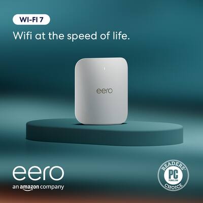 eero Pro 7 Tri band Mesh Wi Fi 7 Router (1 pack) White ME10111 eero Pro 7 Tri band Mesh Wi Fi 7 Router (1 pack) White ME10111