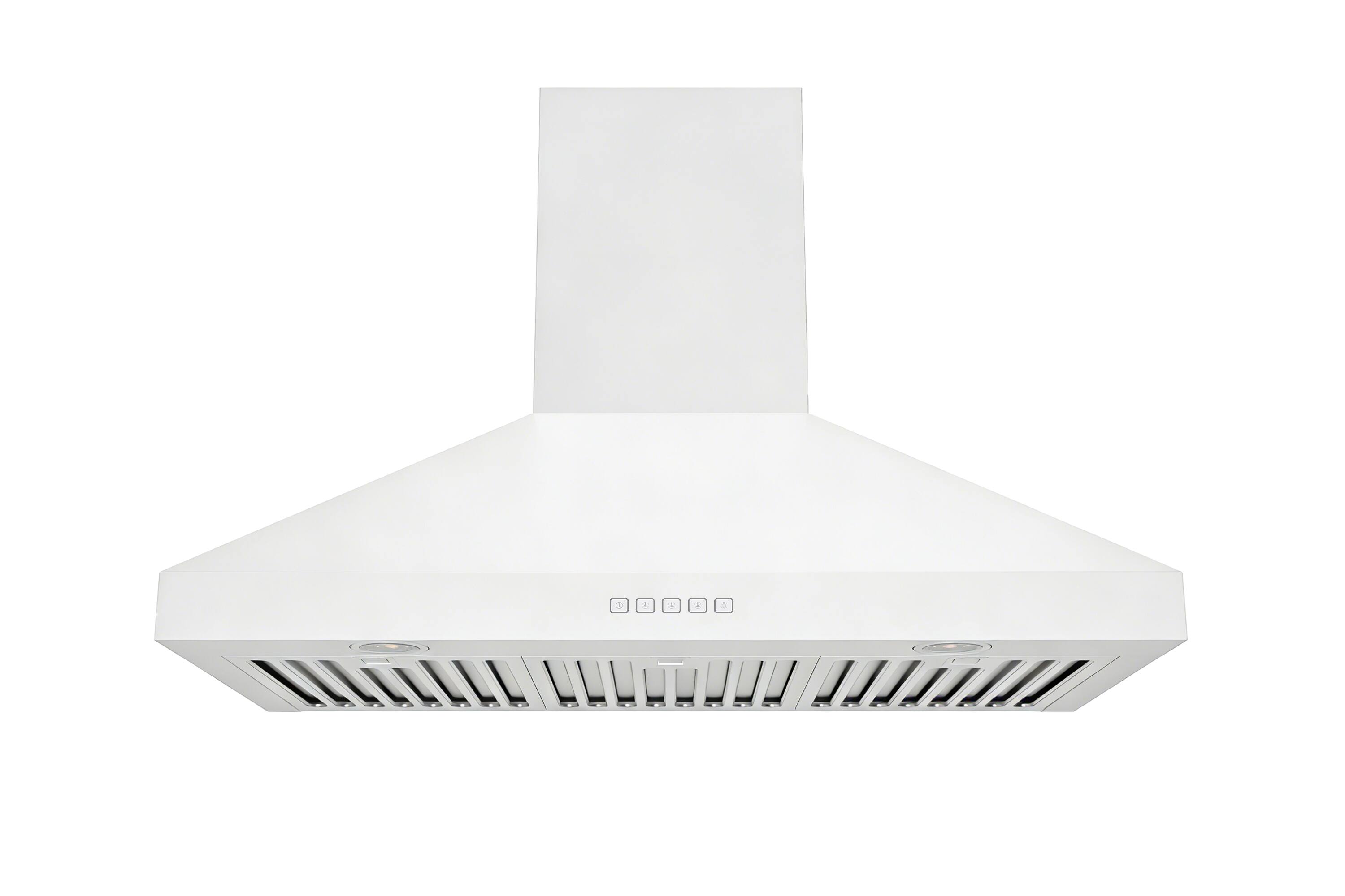 Front. Hauslane - Hauslane WM-530 PRO 36-in Convertible Matte White Wall-Mounted Range Hood - Matte White.