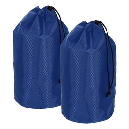 Unique Bargains - Stuff Sack, Portable Waterproof Ultralight Drawstring Dry Bag w/ Toggle, 7x13in, 2pcs for Backpacking/Camping - Sapphire