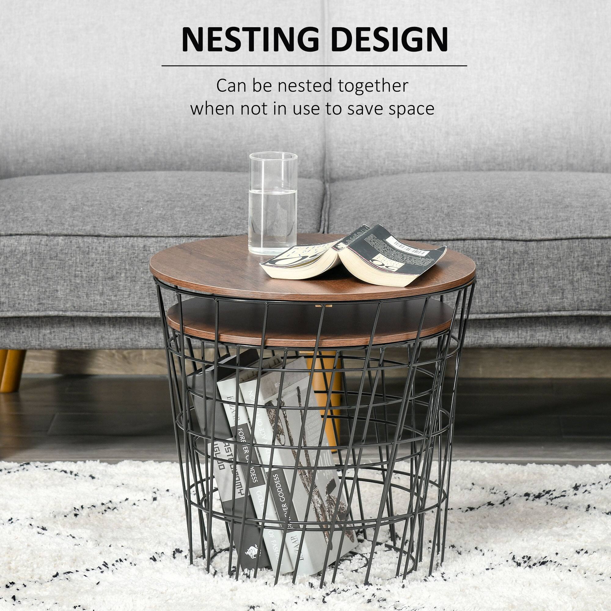 NESTING DESIGN  
Can be nested together when not in use to save space