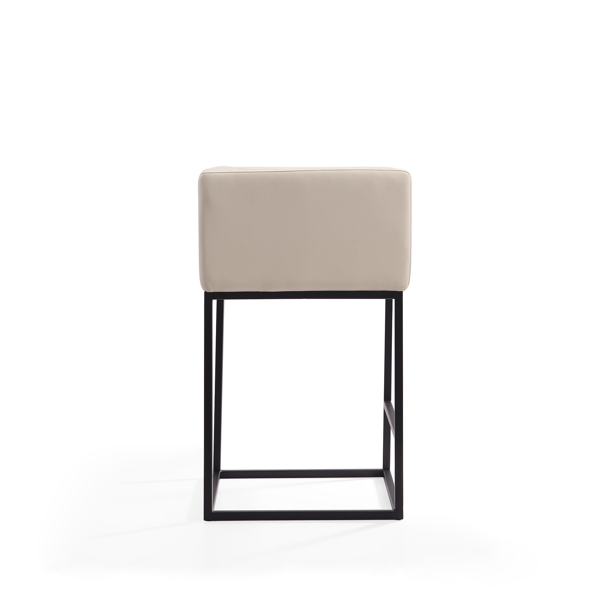 Manhattan Comfort Embassy Mid Century Modern Metal Upholstered Counter ...
