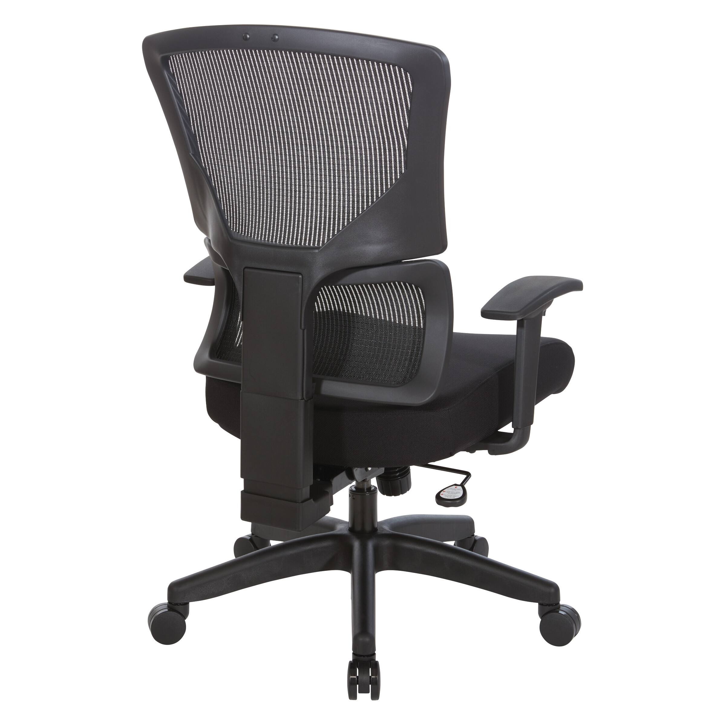 Back. Office Star Products - Vertical Matrix Back Manager's Chair - Black.