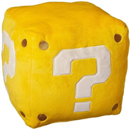Front. Little Buddy - Little Buddy Super Mario Bros. Coin Box Pillow - Collectibles - Multicolor.