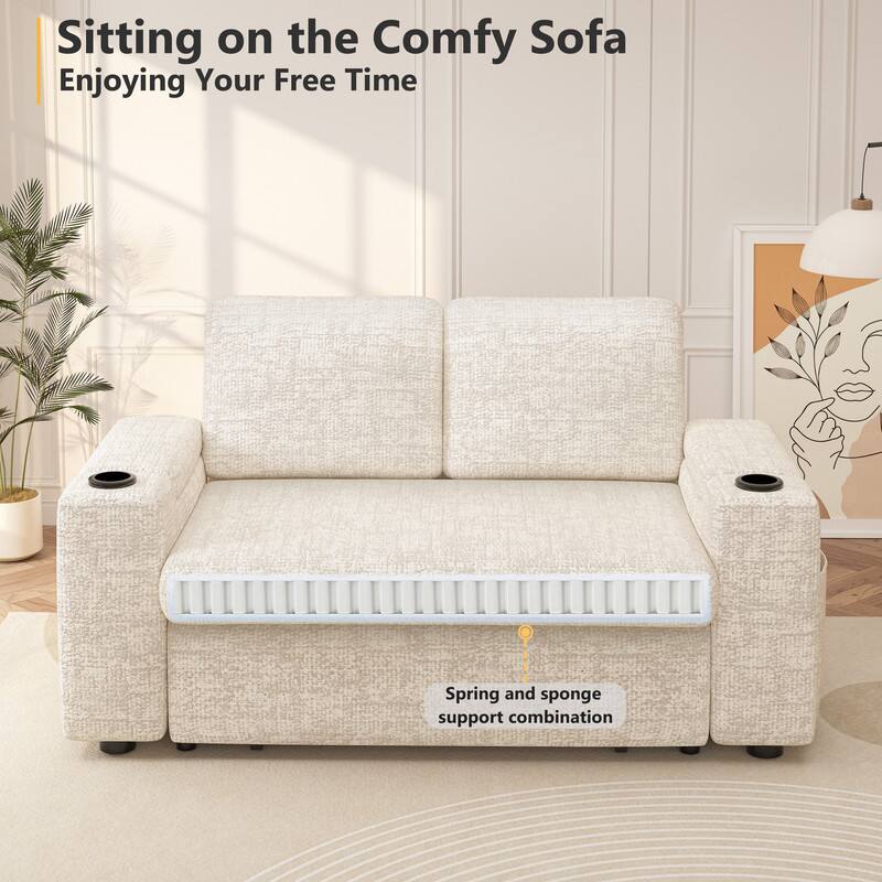 Sitting on the Comfy Sofa  
Enjoying Your Free Time  

Spring and sponge support combination