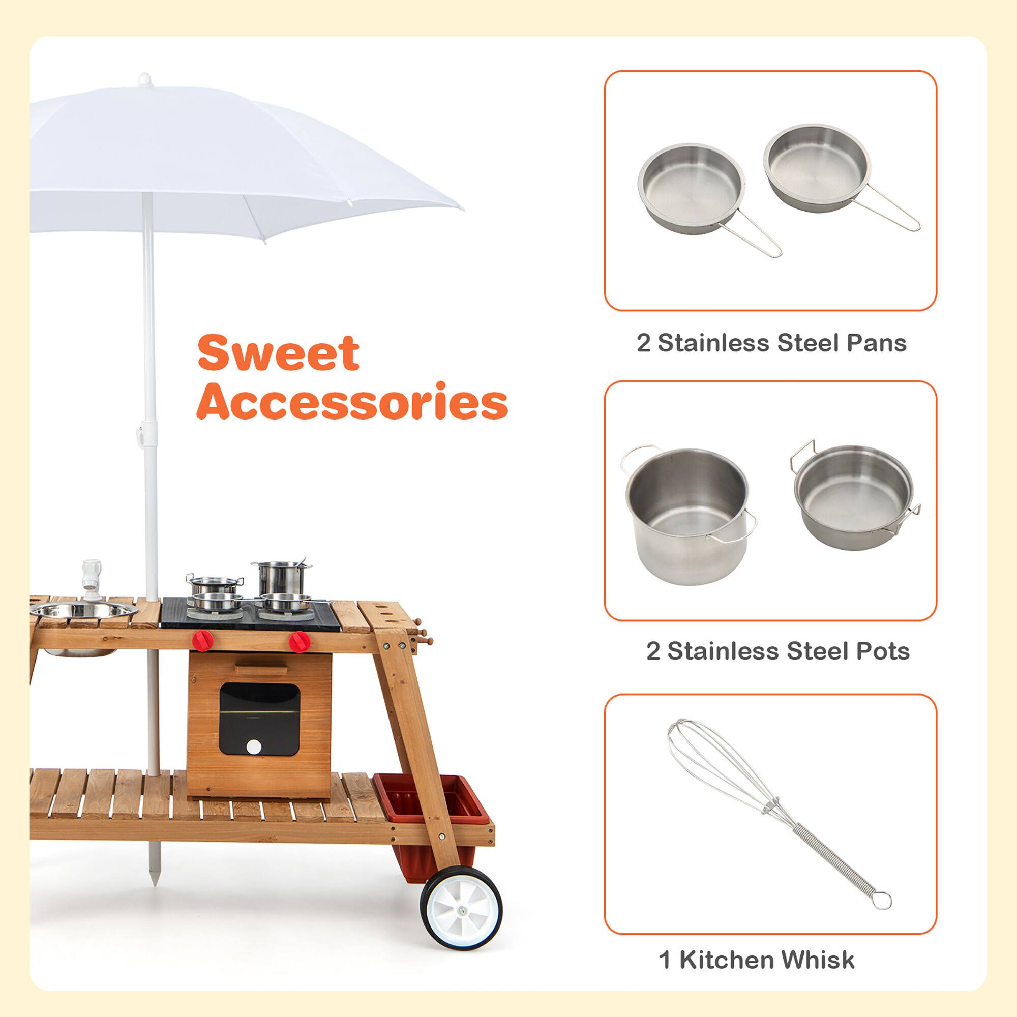 Sweet Accessories

- 2 Stainless Steel Pans
- 2 Stainless Steel Pots
- 1 Kitchen Whisk