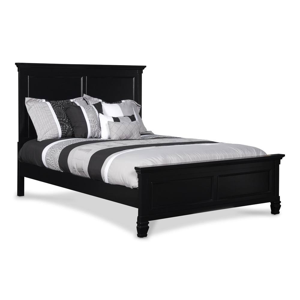 Alt View 3. New Classic Furniture - Furniture Tamarack Contemporary Solid Wood 4/6 Full Bed in Black - Black.