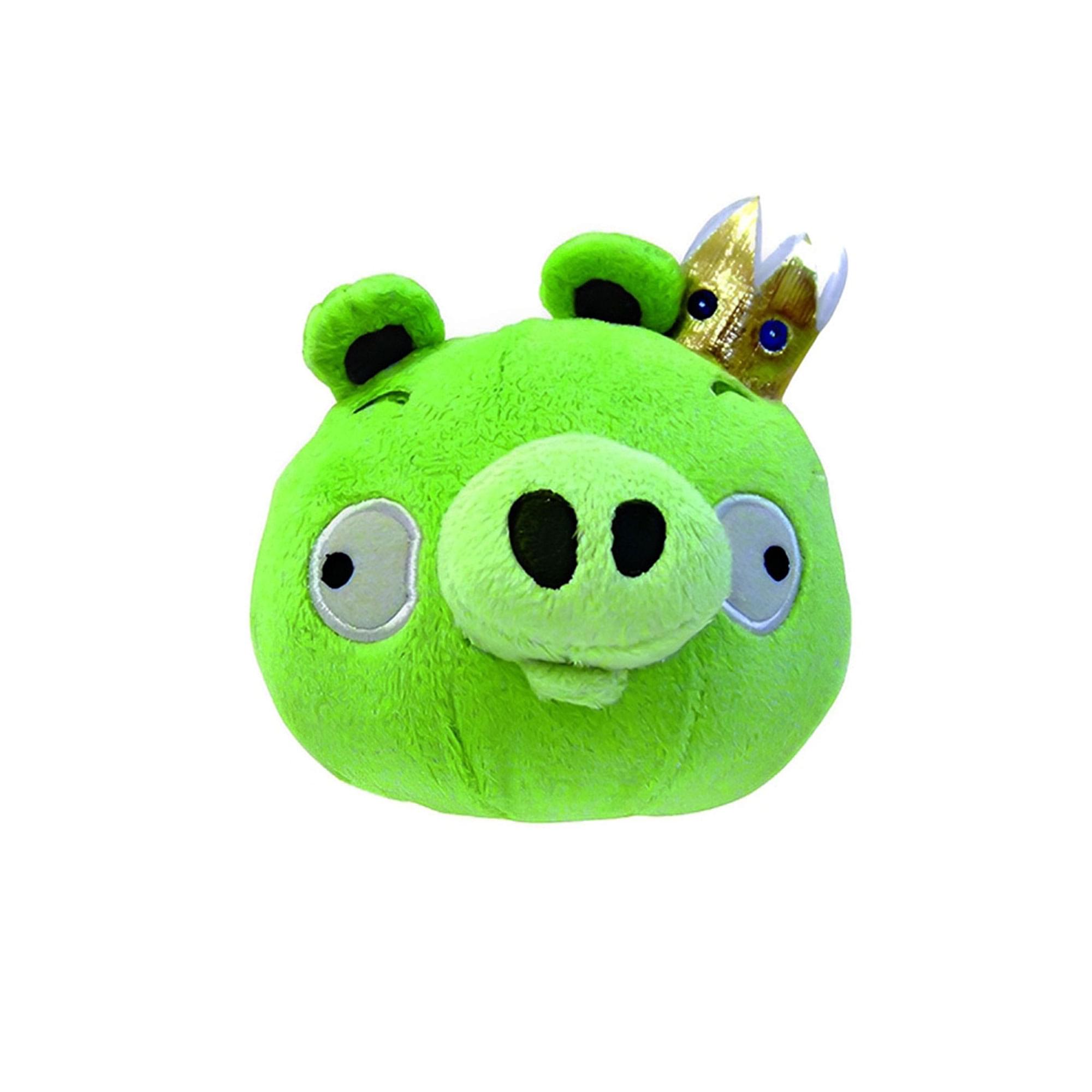 Alt View 3. Commonwealth Toys - Angry Birds 8" Plush Assortment: Set of 4 Pigs - Green.