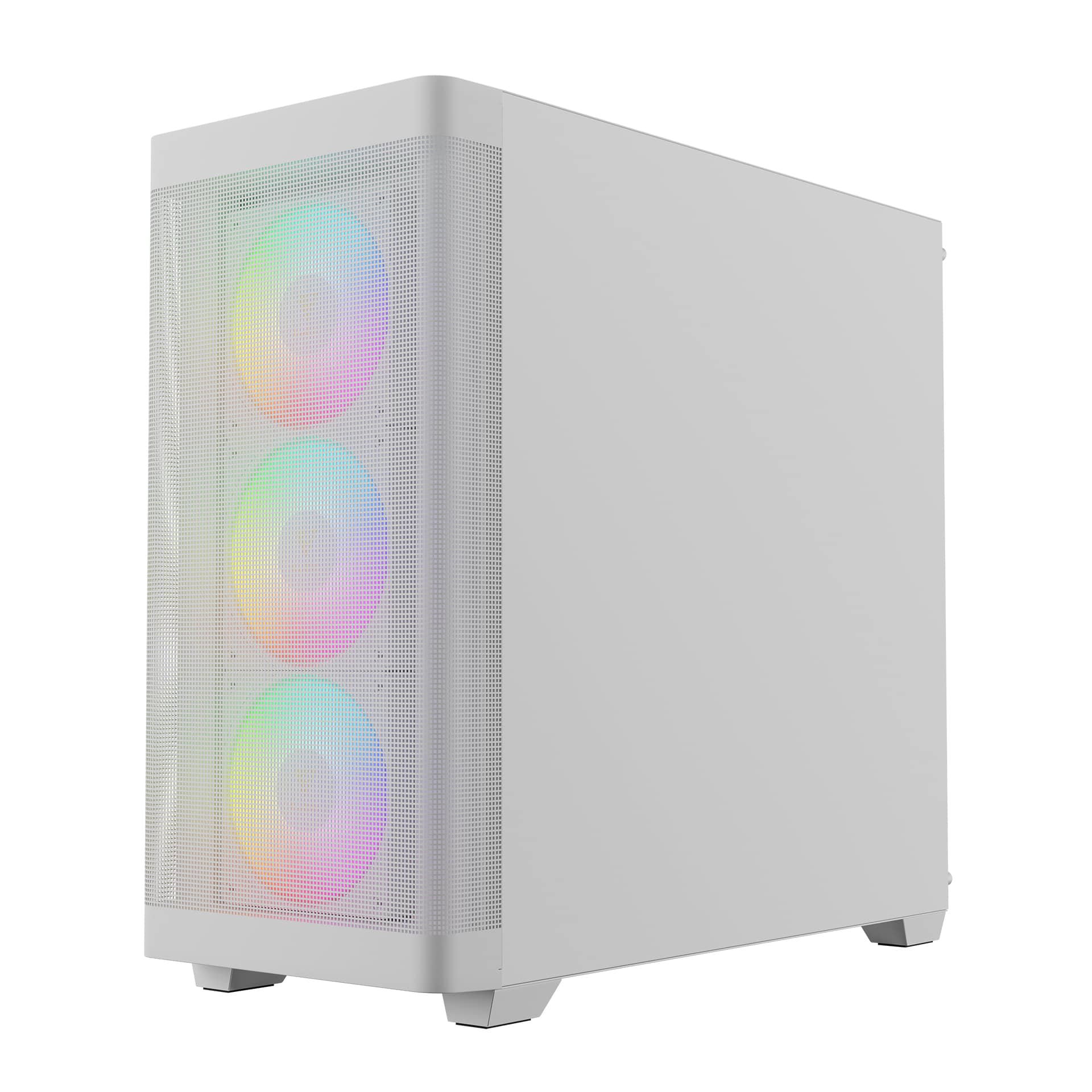 GAMDIAS - Athena M3 ATX Mid-Tower White Case- ATHENA M3 WH - White