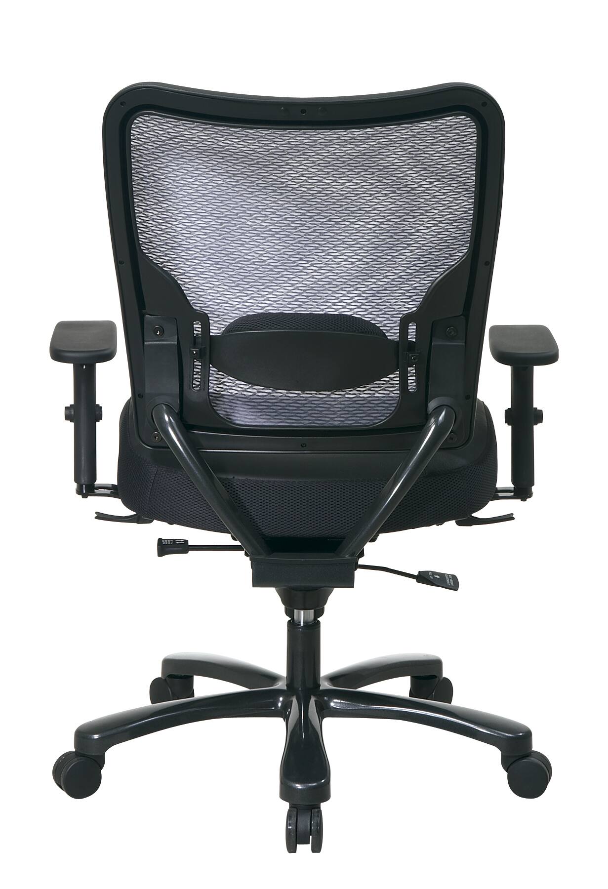 Alt View 1. Office Star Products - Big & Tall AirGrid® Back Chair - Black.