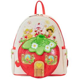 LoungeFly - Strawberry Shortcake Strawberry House Mini Backpack - Multicolored