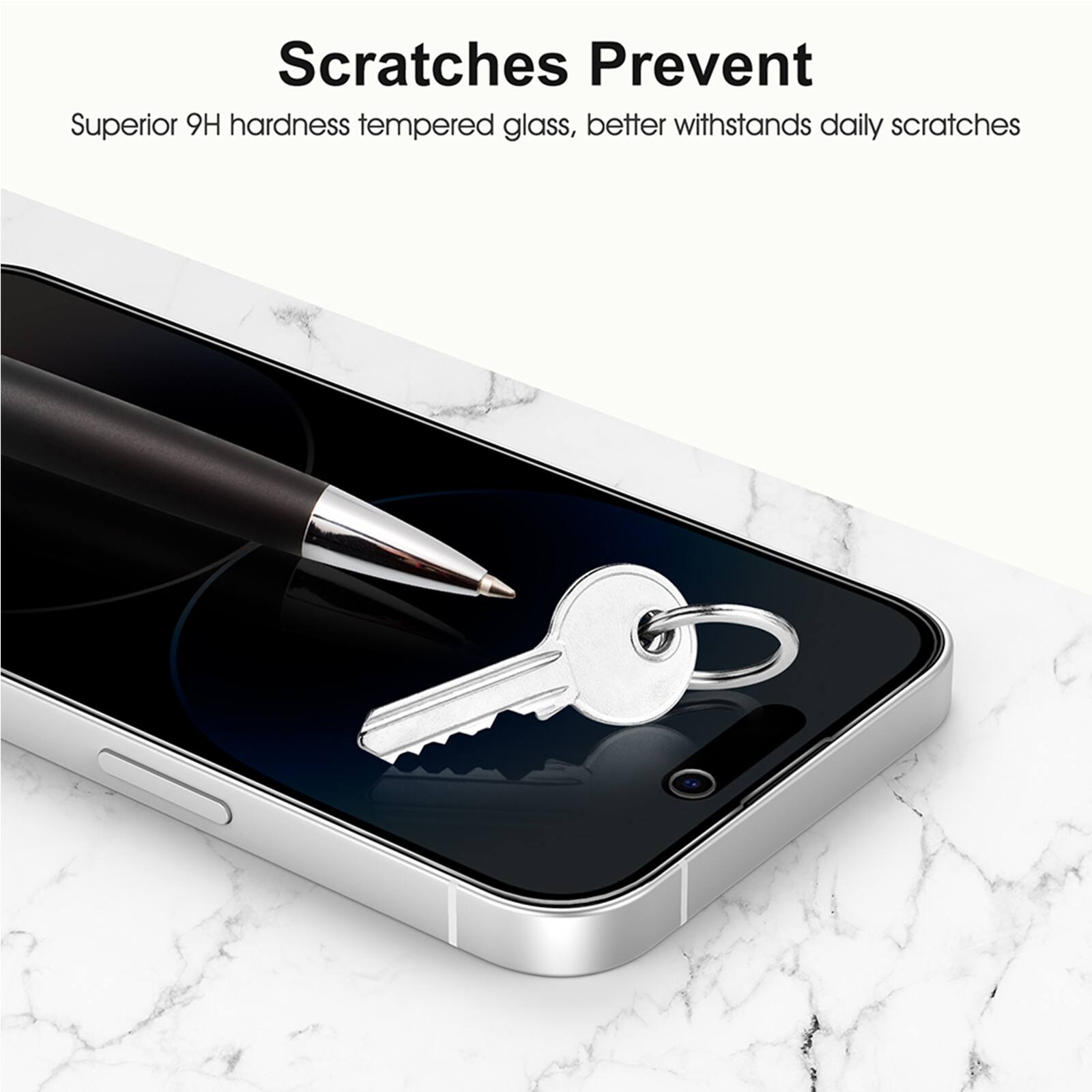 SPARIN [2+2 Pack] Privacy Screen Protector for iPhone 15 6.1Inch