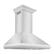Back. ZLINE - 48 in. Professional Wall Mount Range Hood in Stainless Steel with Crown Molding (587CRN-48) - Silver.