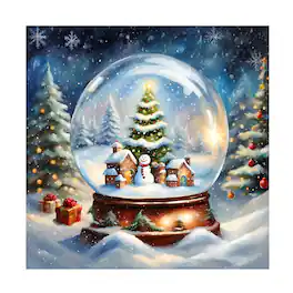 Trademark Fine Art - Tina Lavoie Christmas Morning Canvas Art - 24x24 - Multicolor