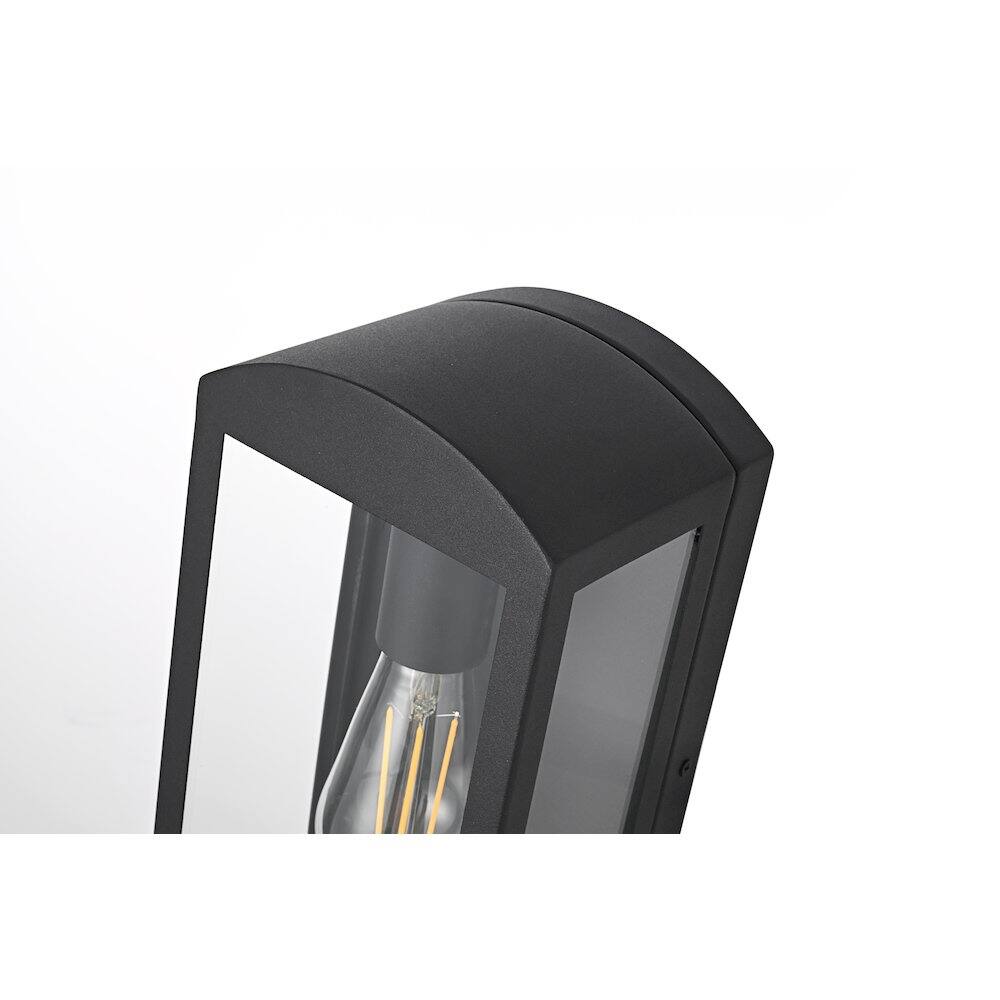 Alt View 3. Elegant Lighting - Miles 6 Inch Outdoor Wall Sconce In Black - Black.