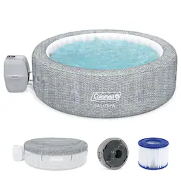 Coleman - SaluSpa Sicily AirJet Inflatable Hot Tub with 180 Soothing Jets - Gray