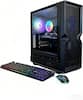 Front. STGAubron - STGAubron Gaming Desktop PC, Intel Core i5 up to 3.6GHz, Radeon RX 590 8G Graphics, 16GB RAM, 1TB SSD, WiFi 6, WIN11H - Black.
